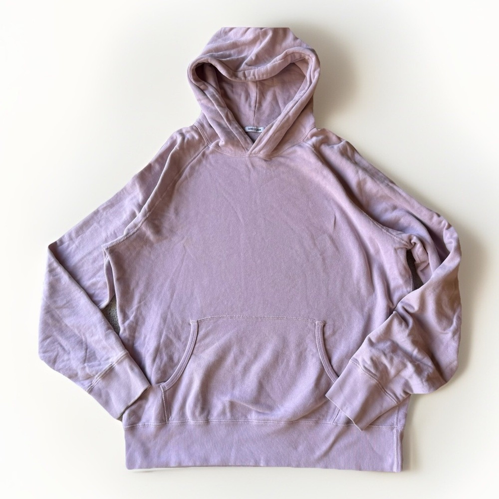 Hiro Clark Hoodie Mens XL Lilac Pullover Sweatshirt Cotton AS-IS